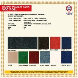 KARPET PEJABAT AQSA VOC ROLL (DEALER)