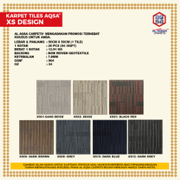 KARPET TILES AQSA XS DESIGN (DEALER)