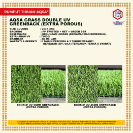 RUMPUT TIRUAN AQSA DOUBLE UV EXTRA POROUS (DEALER)