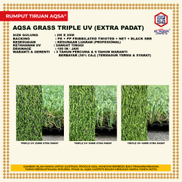 RUMPUT TIRUAN AQSA TRIPLE UV EXTRA PADAT (DEALER)