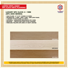 SPC FLOORING AQSA 2000 SERIES (DEALER)