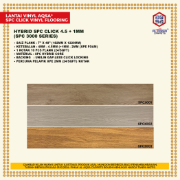 SPC FLOORING AQSA 3000 SERIES (DEALER)