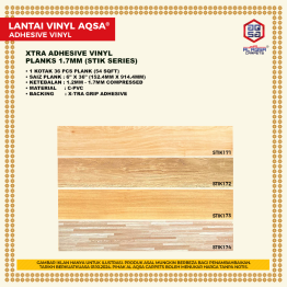 VINYL ADHESIVE PLANK AQSA STIK SERIES (1) (DEALER)